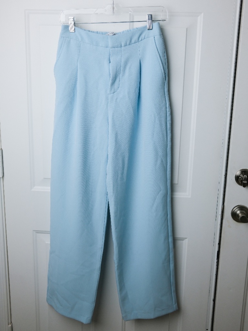 URBAN OUTFITTERS Eva Wide Leg Trouser Pants in Sky Blue Size SP